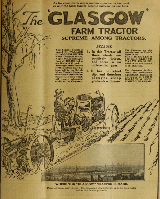 Wallace Glasgow tractor 20tjvs