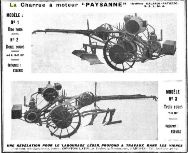 GALARDI & PATUZZO brouette automobile de 1912 14b1s6