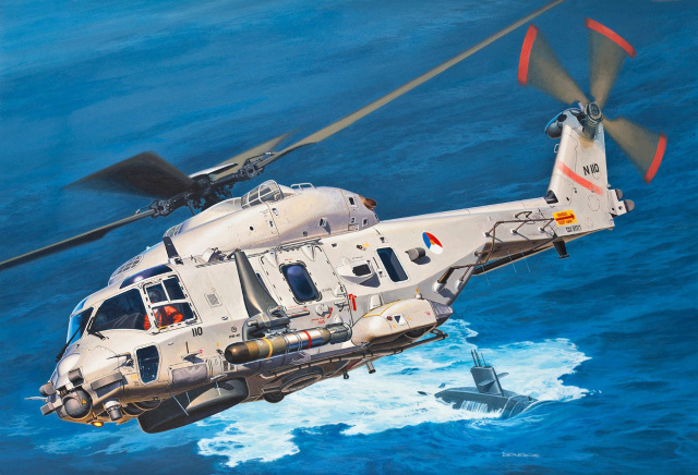 HELICOPTERE NH 90 TTH au 1/72 base Revell 15pwiy