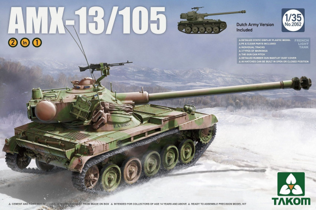 Impression 3D au 1/72, famille AMX 13 19omsb